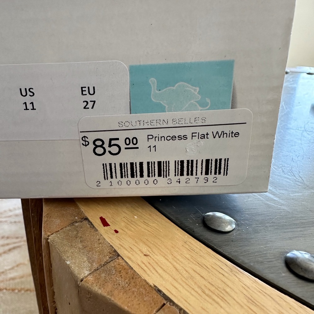 Elephantito little kids princess flat white dress shoes - Picture 7 of 7